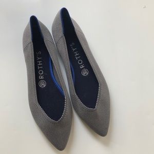 Rothy’s the Point Cloud Grey Birdseye sz 8.5